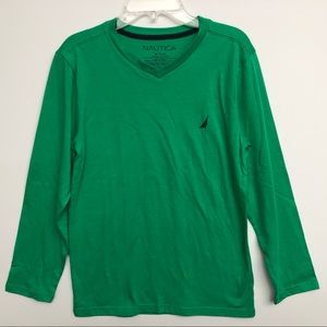 🆕NAUTICA Boys Long Sleeve Shirt Size M(10/12)